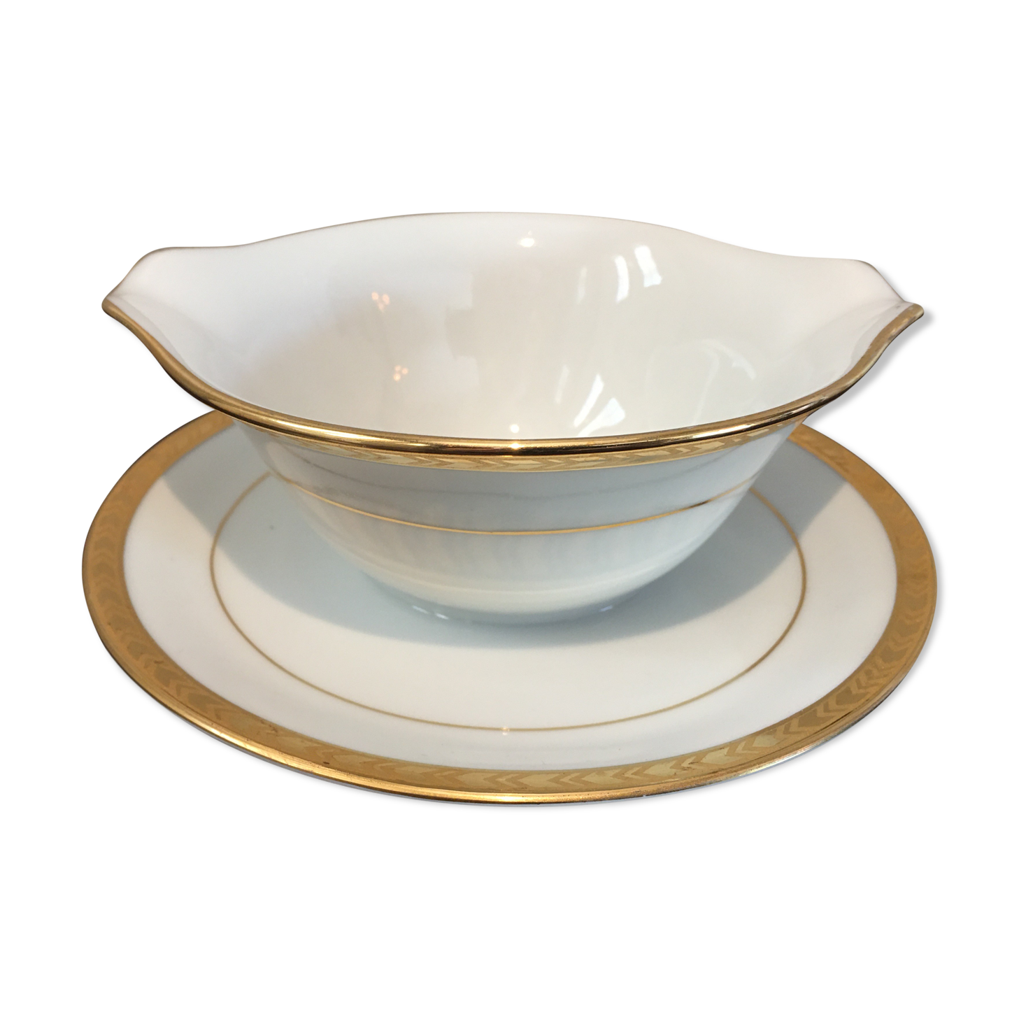 Limoges porcelain saucière