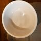 White bowl in earthenware