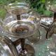 Vintage smoked glass coupes from the 1970s.