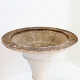 Mid-Century Style Outdoor Stone Planter