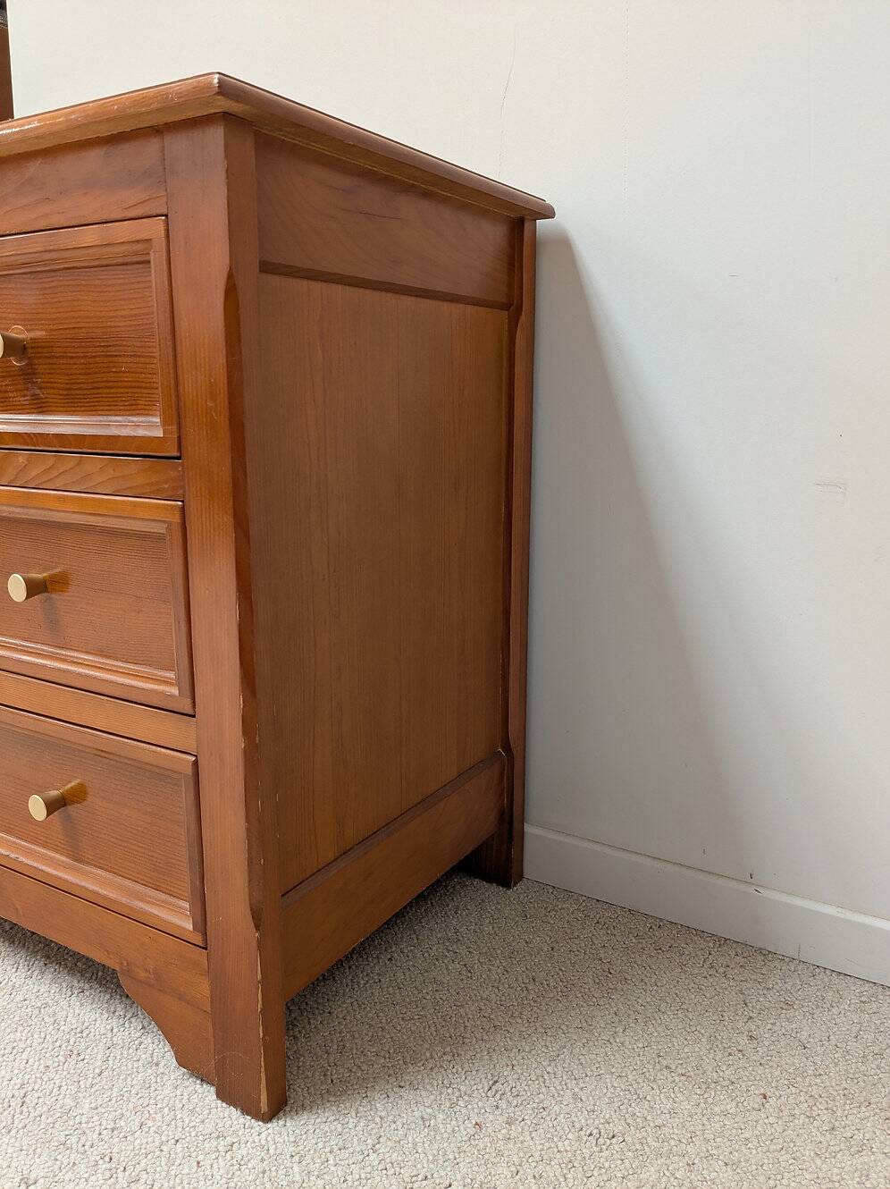Commode en bois, années 80
