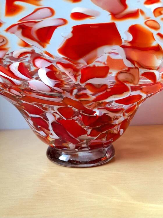 Coupe en verre soufflé de Murano 1970