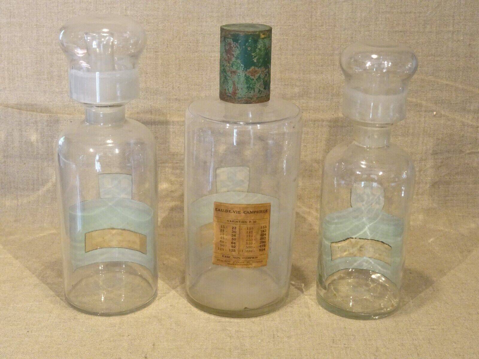 2 ANCIENS FLACONS De Parfum En Verre Souffle Verre Teinte Rose EUR 90,00 - FR