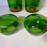 Paire de bocaux apothicaire vert