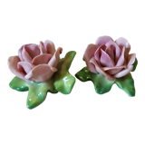 Roses anciennes en porcelaine de Dresde
