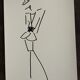 Christian dior, press fashion illustration "spring collection - summer 1986"