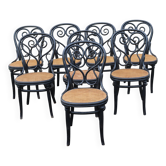Set of 8 Thonet chairs, model no. 4, known as "Daum café", 1880