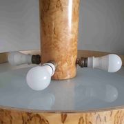 Lustre suspendu, placage racine de bouleau