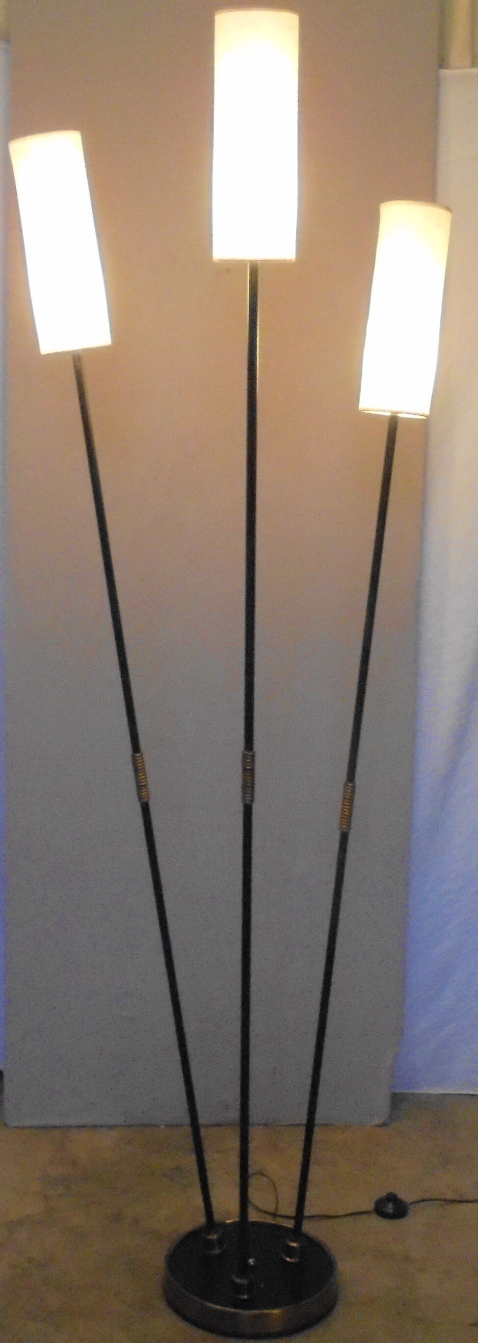 Lampadaire 3 branches modulable des années 50