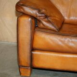 Two-seater canapé De Sede DS17 restored buffalo leather