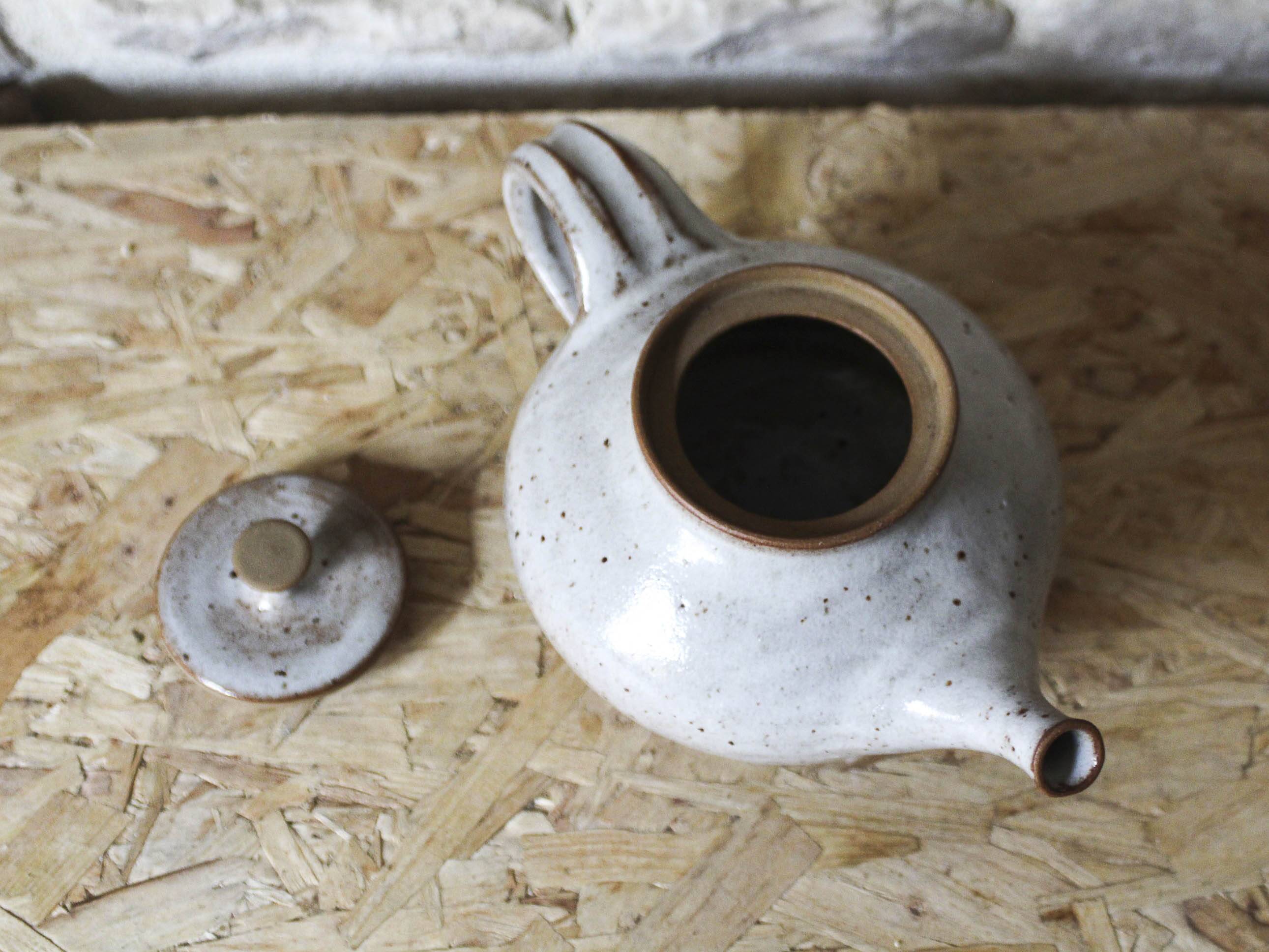 Roger Jacques Puisaye enameled stoneware teapot