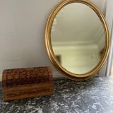 Oval Gold Mirror 1960 31x39cm