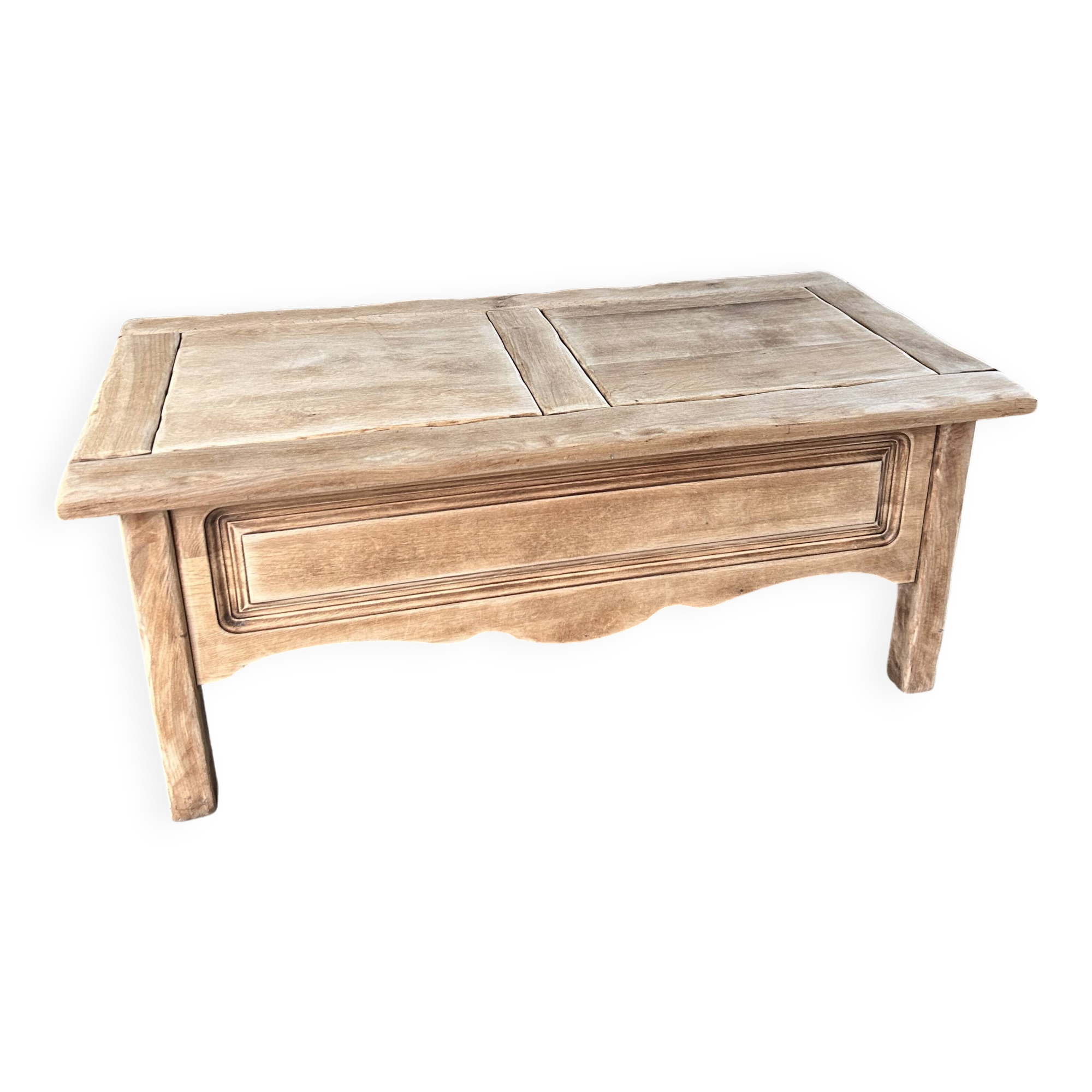 Solid oak coffee table