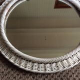 Rattan mirror