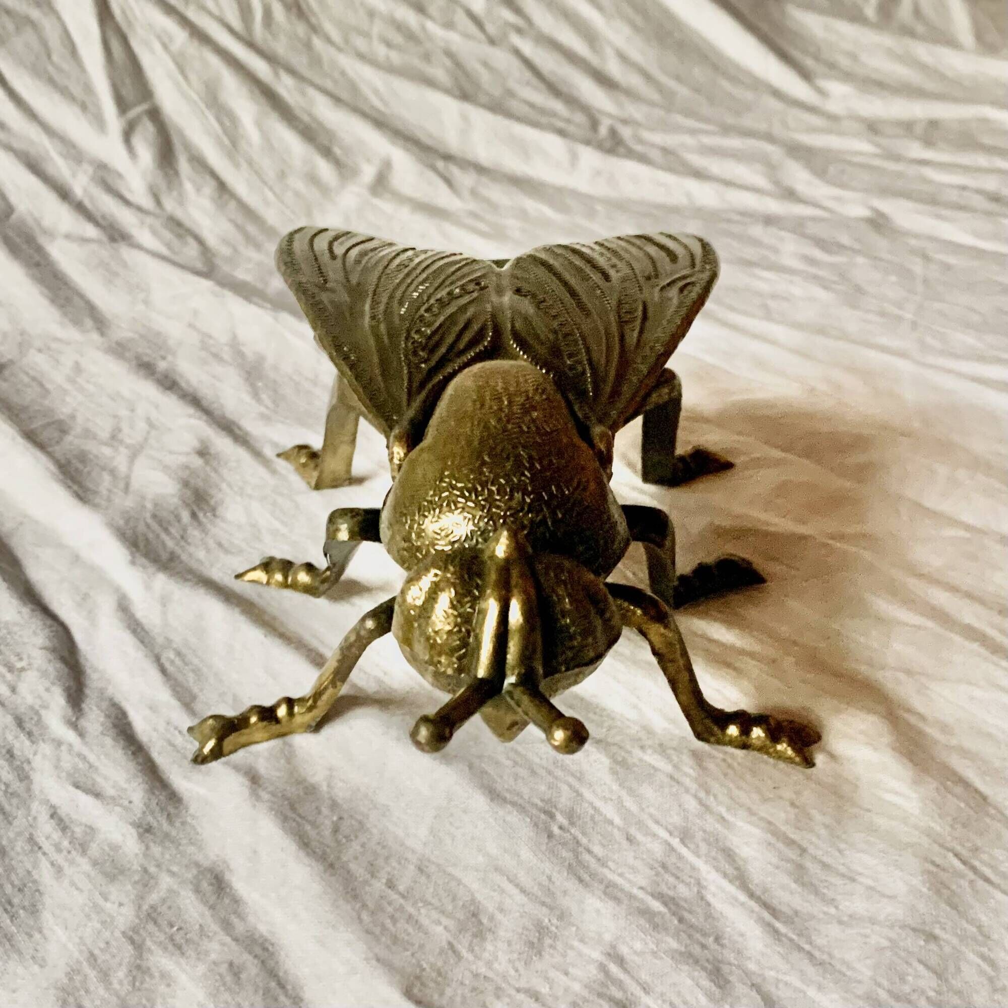 Vintage brass ashtray in the shape of a fly - Made in Italy