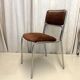70s chrome metal chairs reupholstered