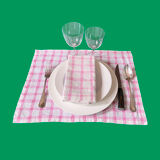 Set de table vichy rose