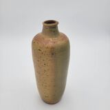 Vase artisanal vintage en grès pyrité
