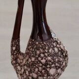 Soliflore Vase Ceramic Vallauris Fat Lava Vintage