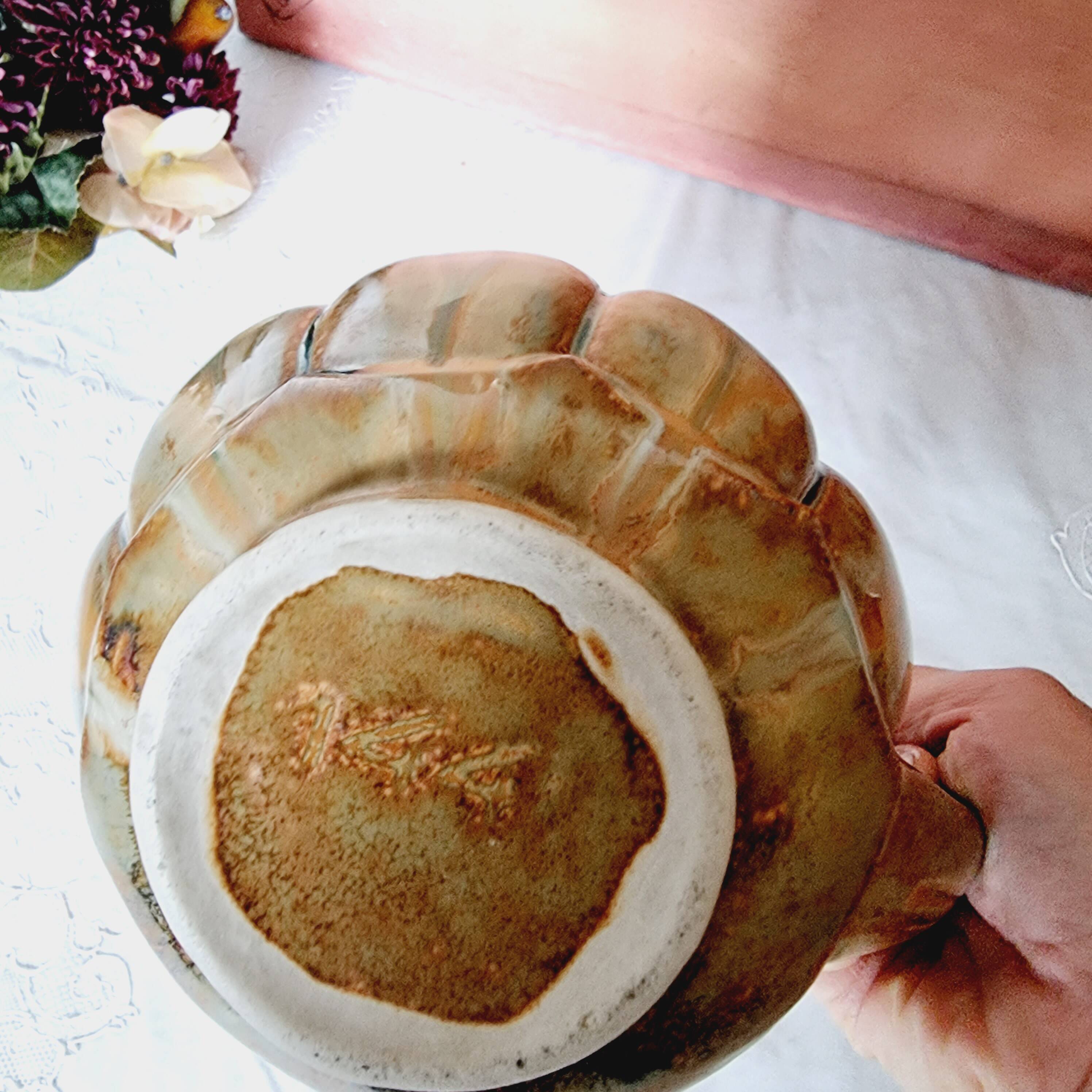 Early 20th century modernist glazed stoneware pitcher