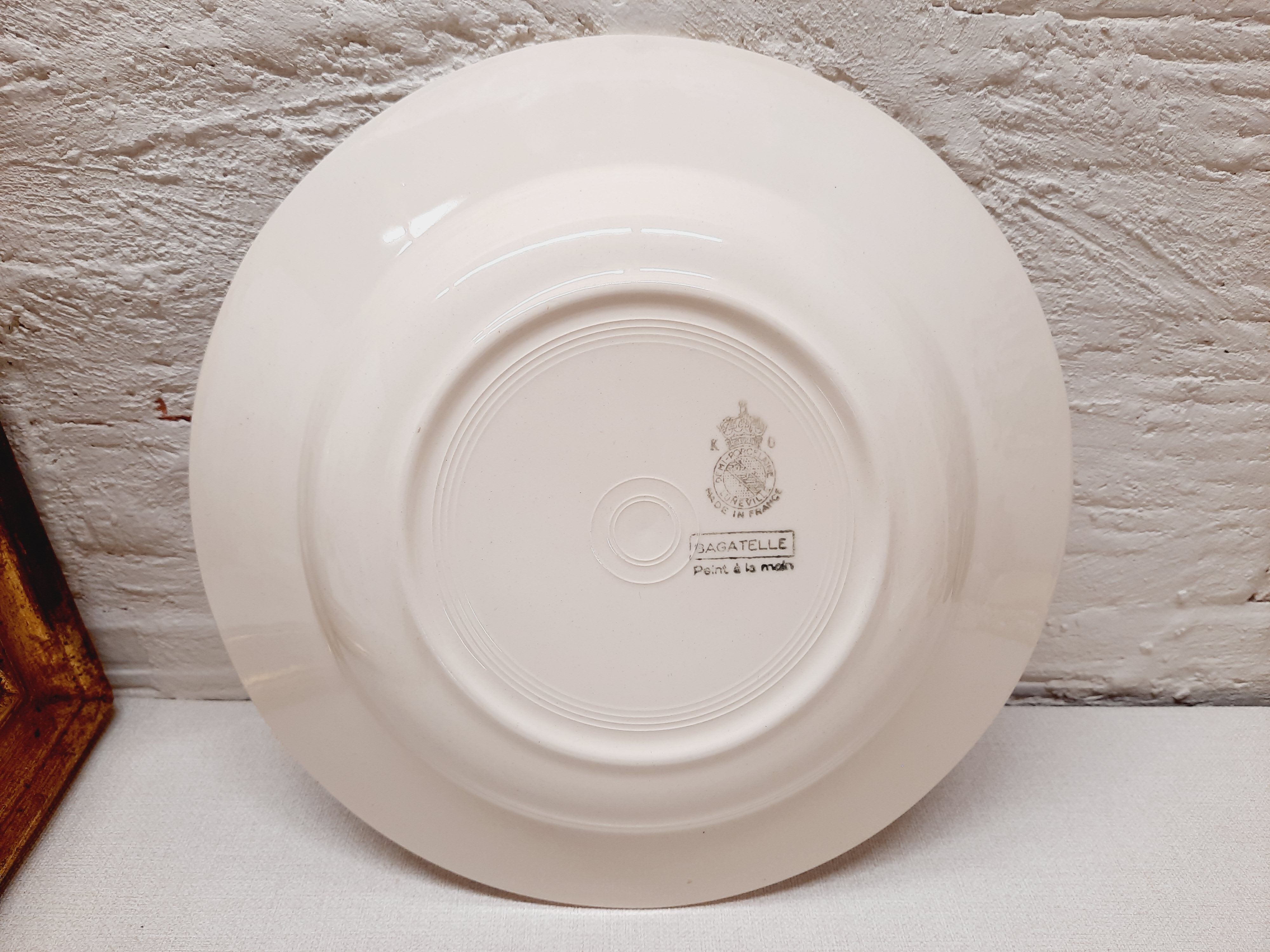 Set 6 hollow plates Lunéville