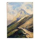Oil on panel Jean-François Louis Merlet – Montségur, 1939