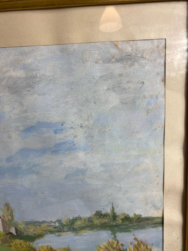 Peinture, paysage, gouache de Jeanne Philippar-Quinet