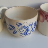6 coffee cups Digoin Badonviller Sarreguemines