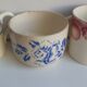 6 coffee cups Digoin Badonviller Sarreguemines