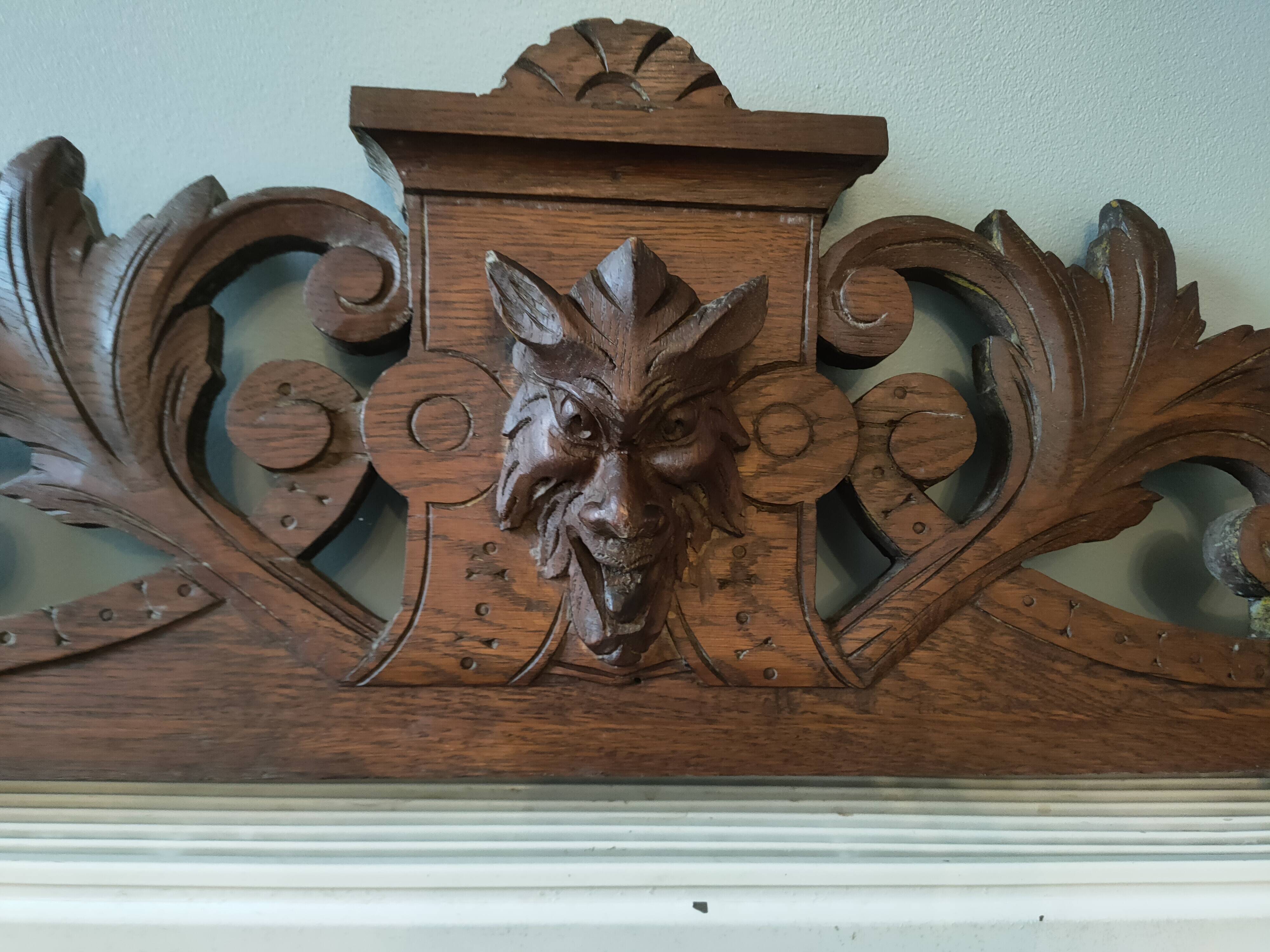 old oak pediment