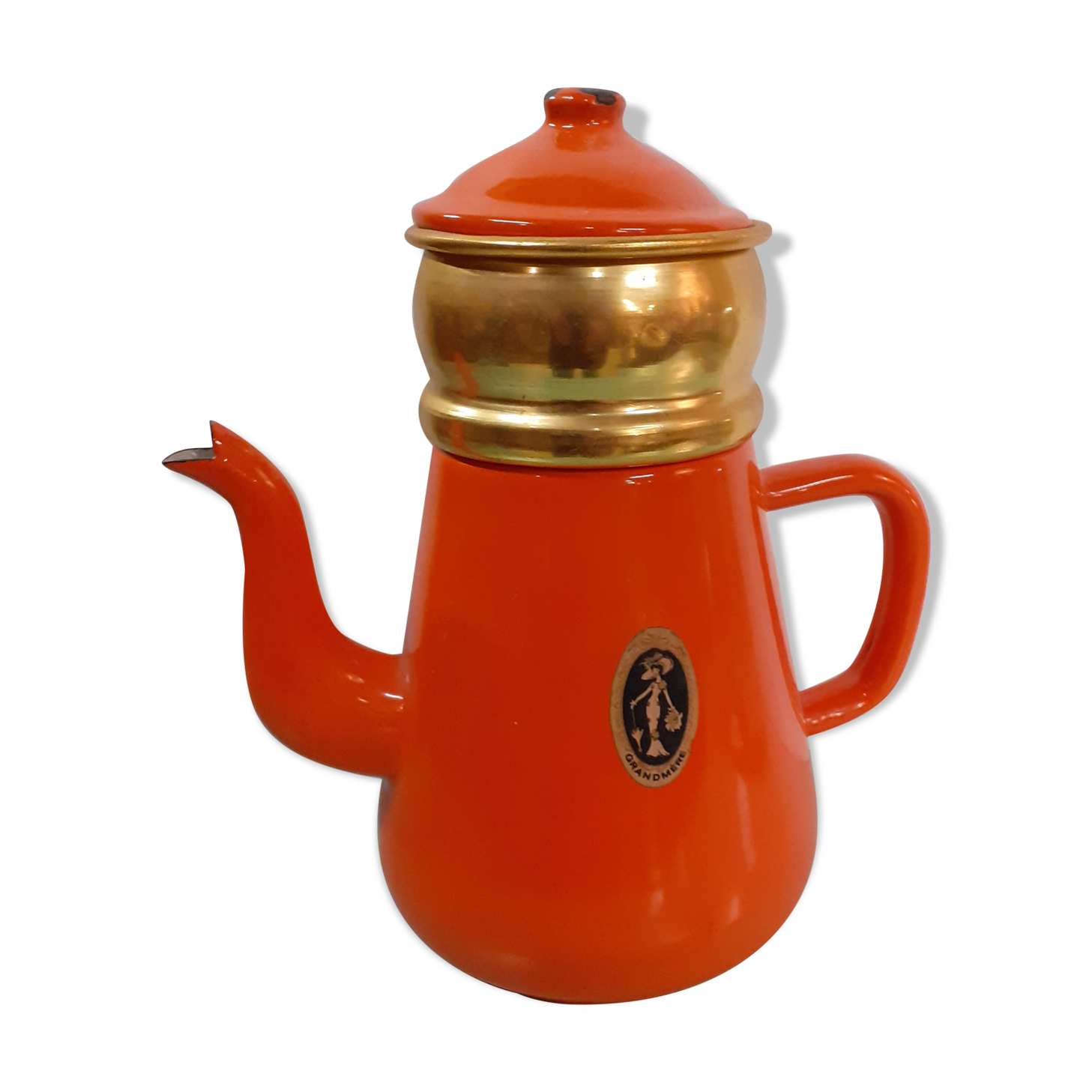 Orange enamelled sheet maker