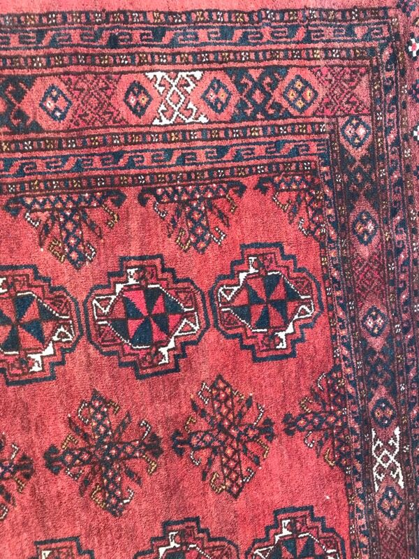 Carpet old saddle made turkmen hand 97 x 162 cm