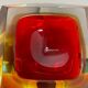 Murano glass sommerso diamond bowl ashtray element by flavio poli, italy, 1970s