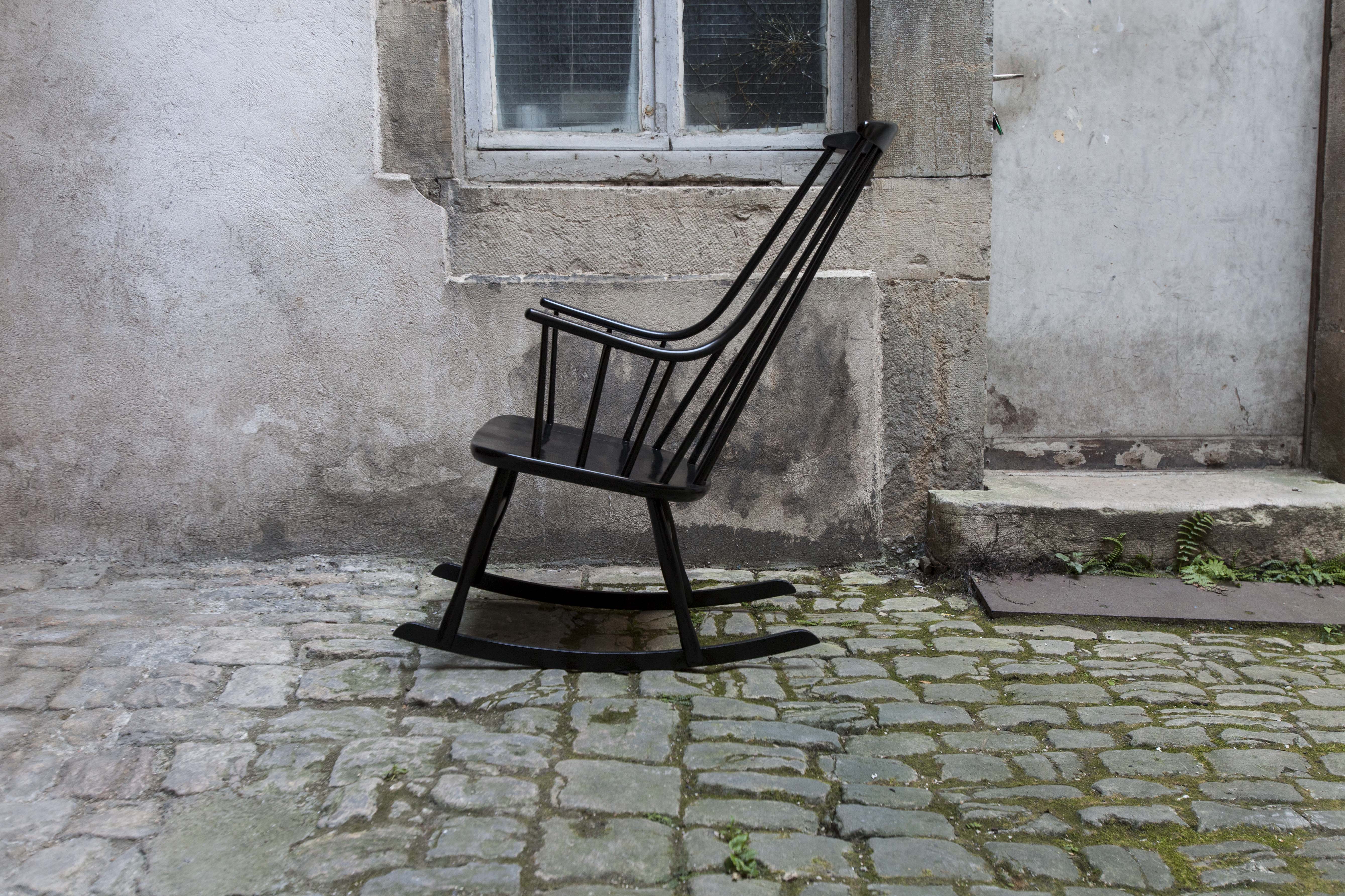 Scandinavian rocking chair by Lena Larsson for Nesto, 1958