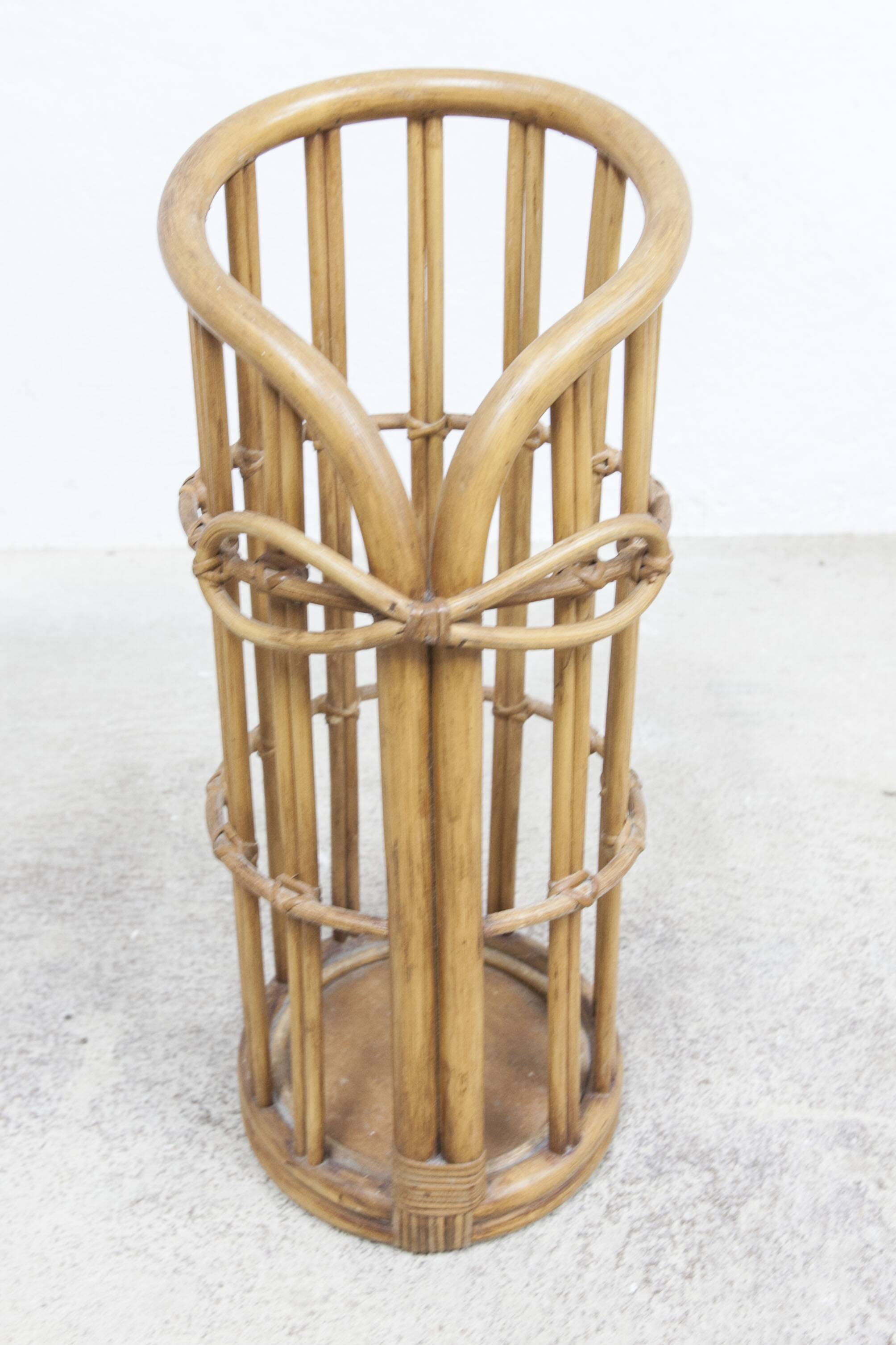 Bamboo umbrella stand 1970