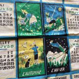 Tea towel calendar 61 years