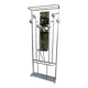 aluminium entrance coat rack, hooks, vintage, industrial