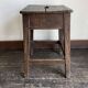 Tabouret de campagne 19e en chêne