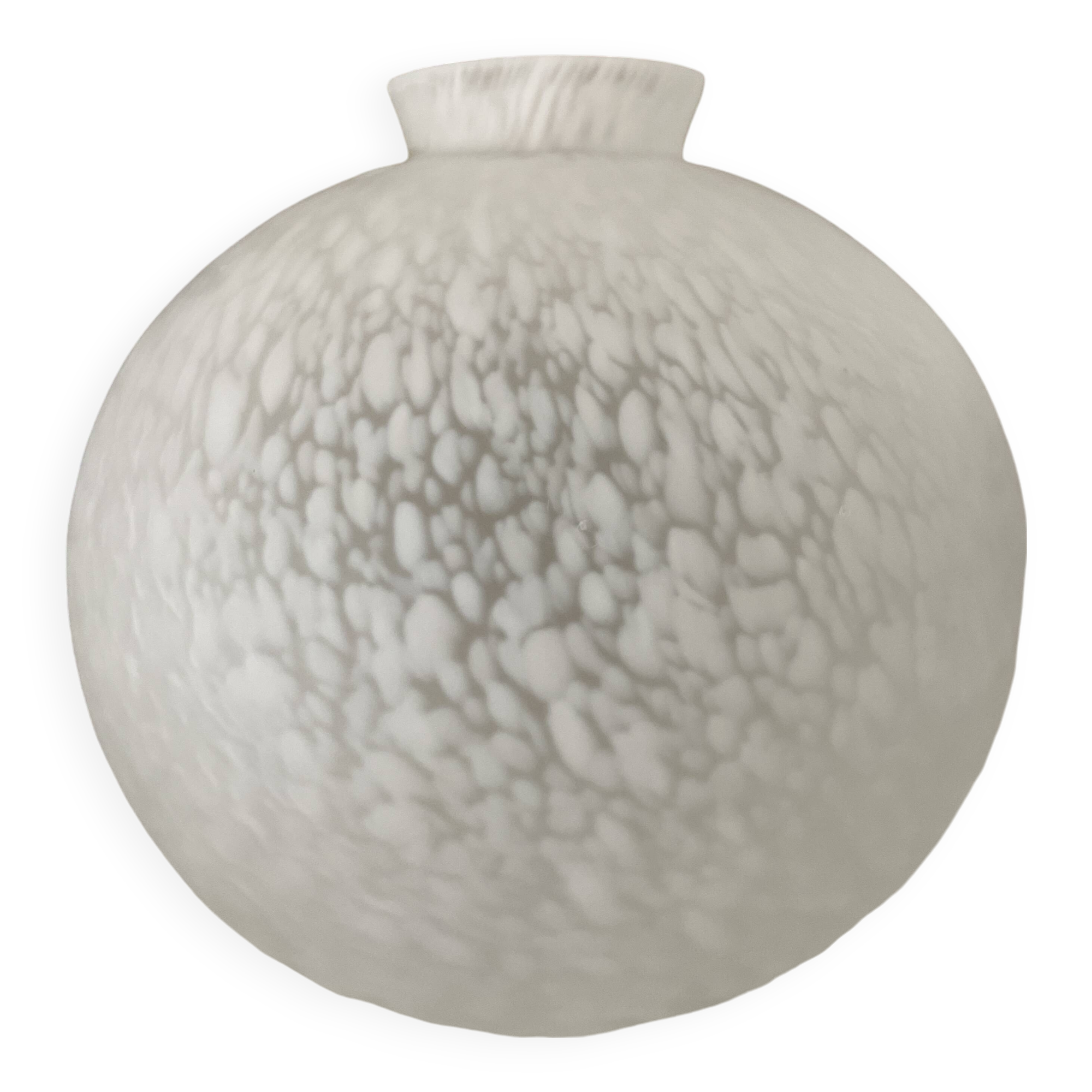 Speckled ball glass vase