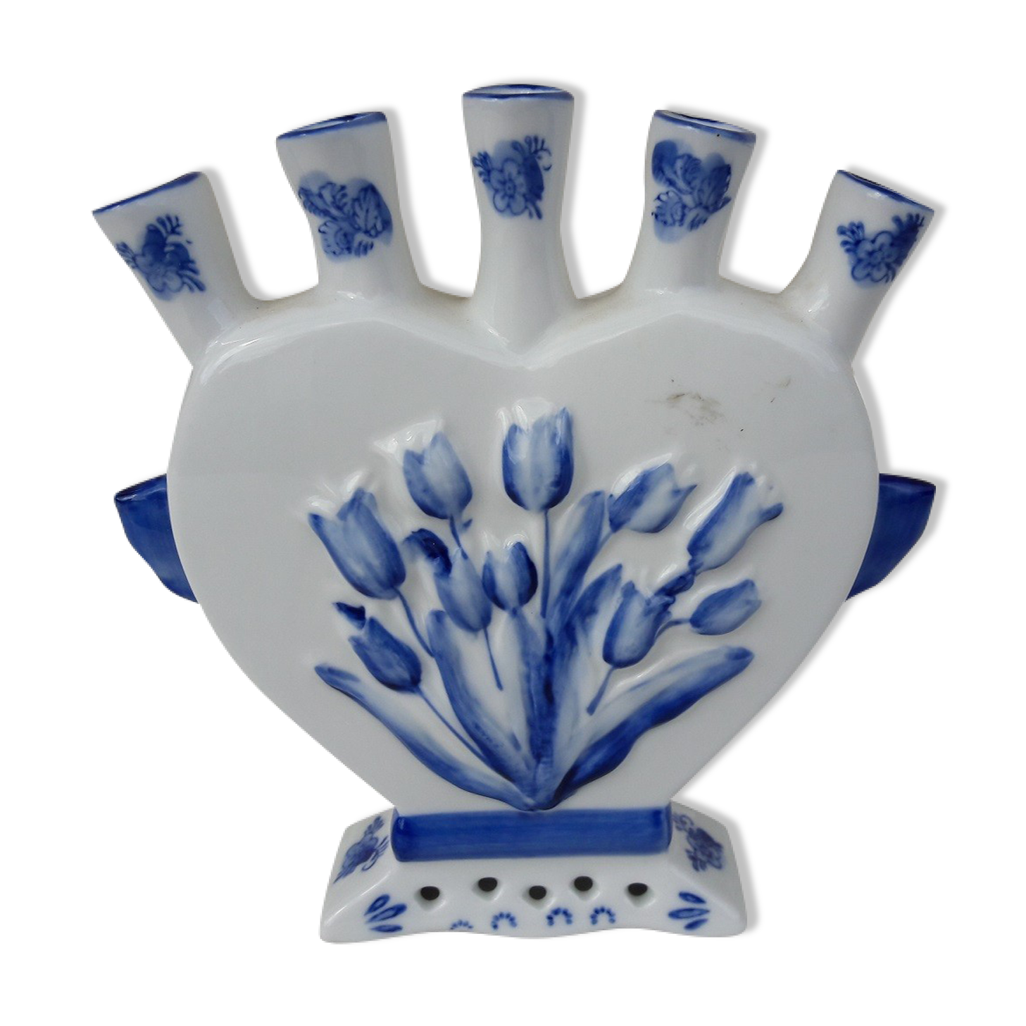 Delf flower vase