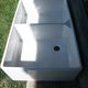 Enamelled stoneware double sink 40