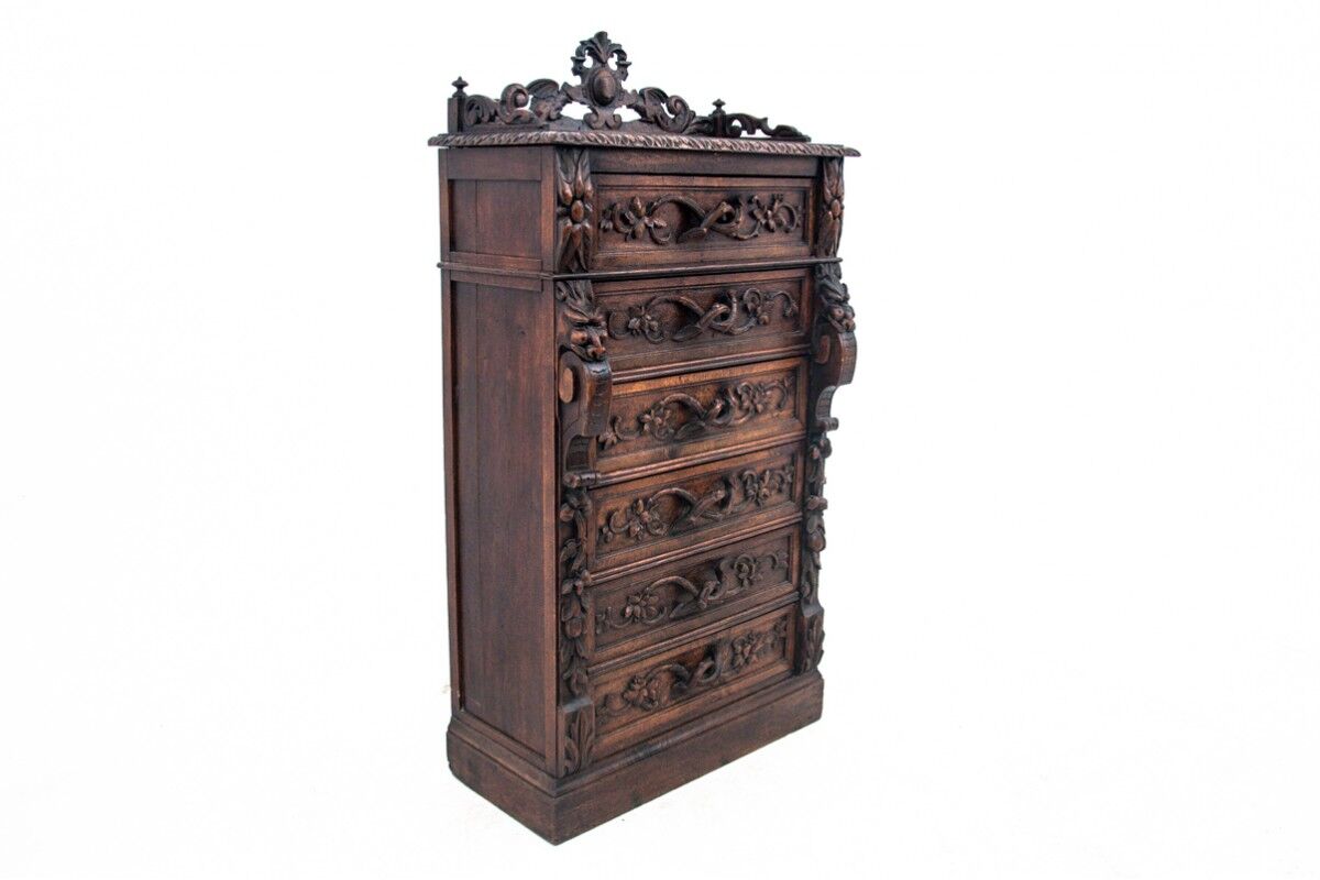 Antique chest of drawers, France, mid 19th century.