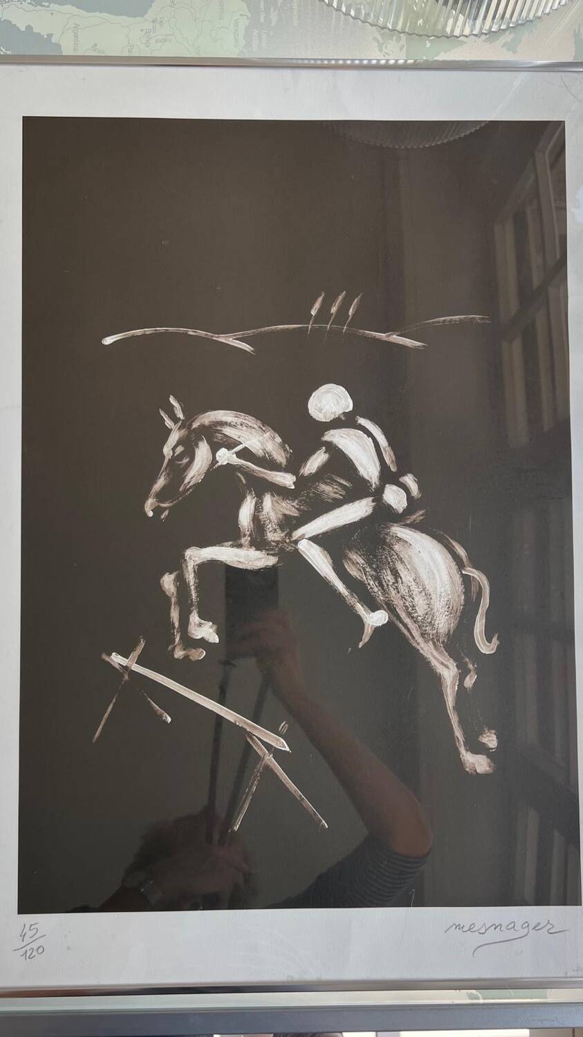 Tableau le cavalier blanc
