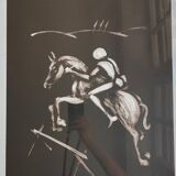 Tableau le cavalier blanc