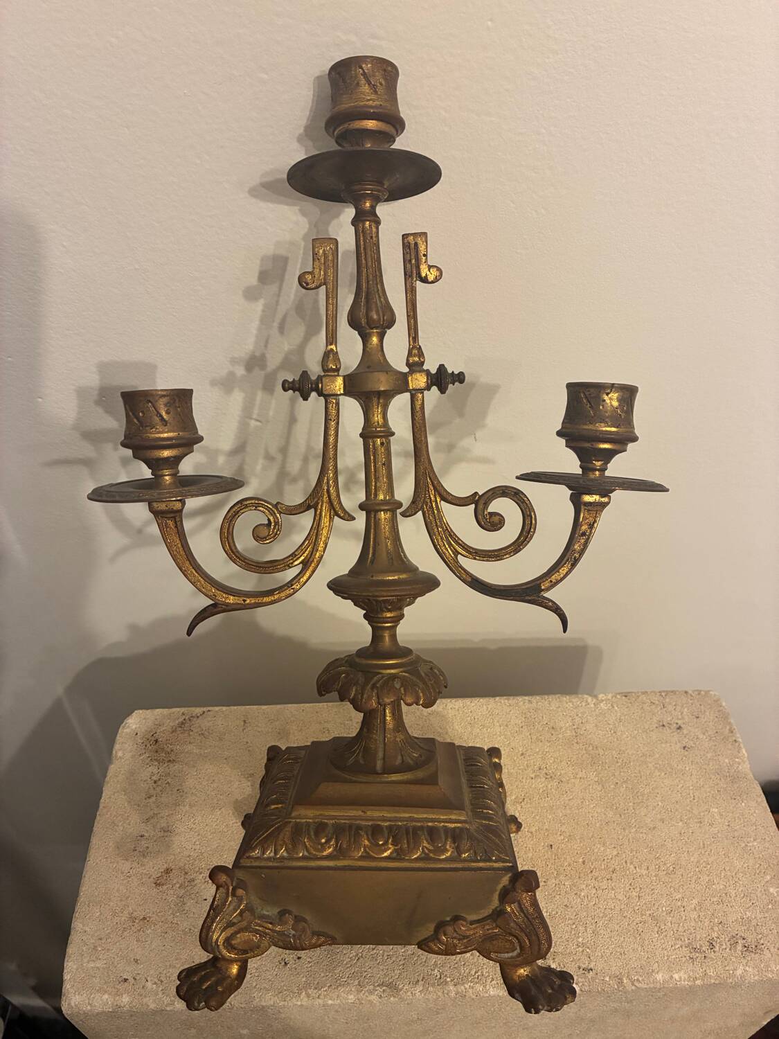 Pair of candelabra, 19th century candlesticks