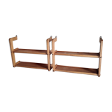 Scandinavian modular wooden shelves