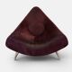 Fauteuil triangulaire "Chili" par Paul Falkenberg – Alcantara Chocolat