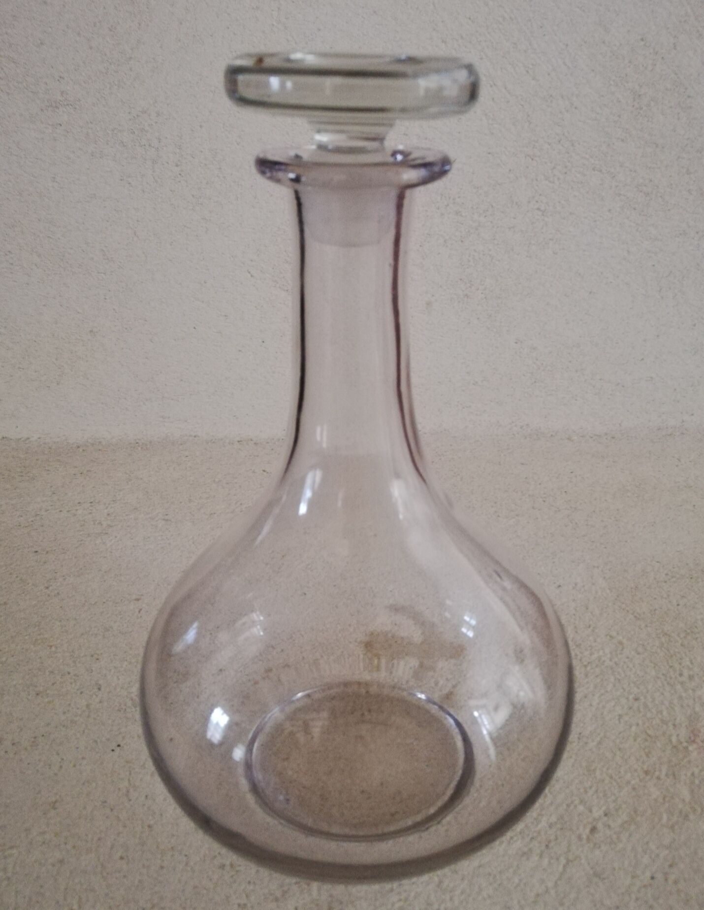 Old glass decanter