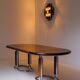 Table à manger moderniste vintage 250 cm de long, Italie, années 1970