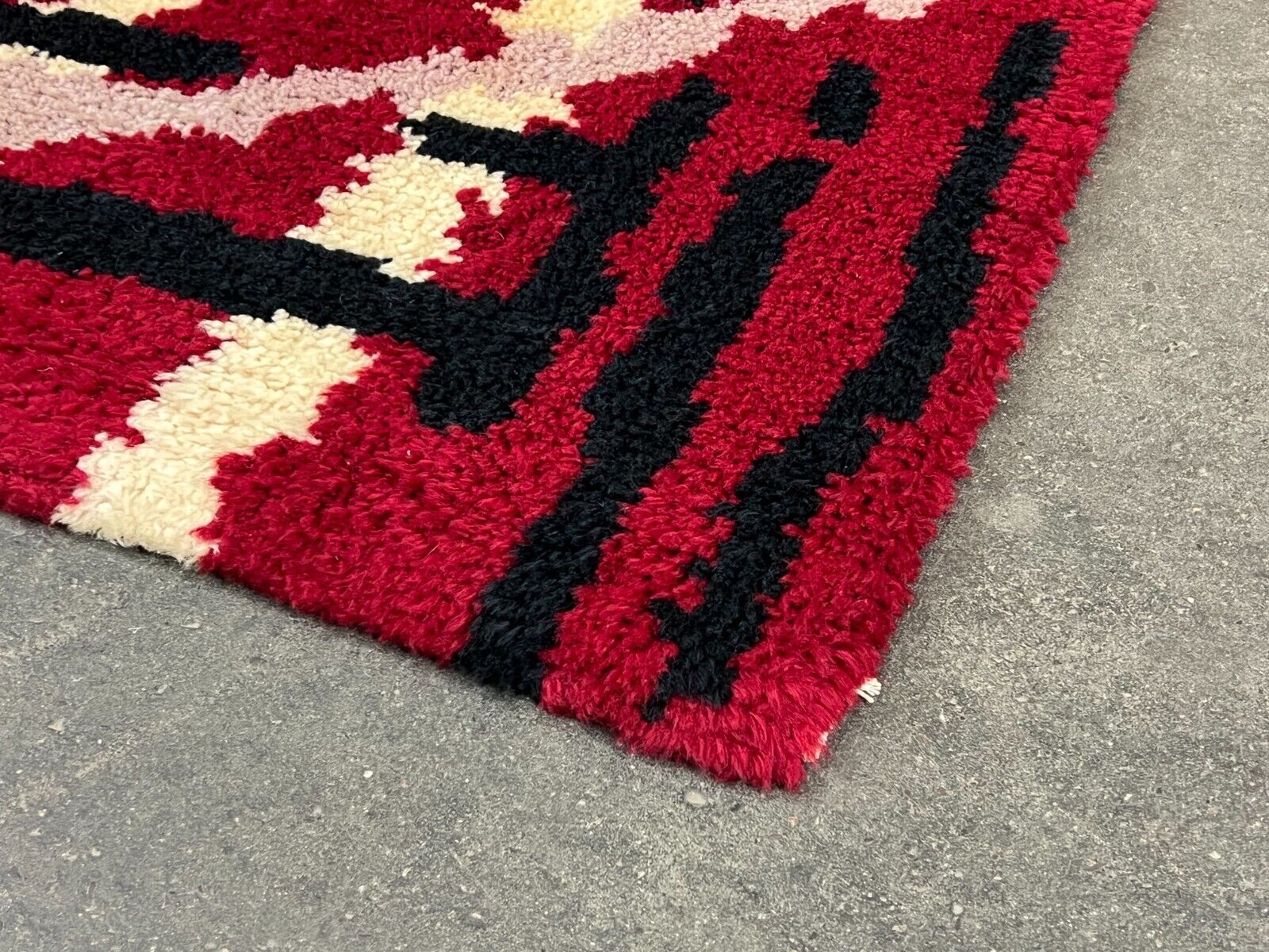 Rug danish design 60s 70s 90x180cm